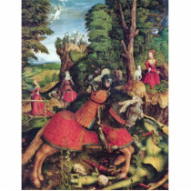 The St. George Fighting The Dragon By Beck Leonhar Photo Sculpture