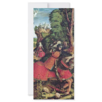 The St. George Fighting The Dragon By Beck Leonhar Rack Card
