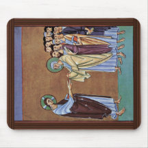 The St. Peter Receiving The Keys By Meister Des Pe Mousepads