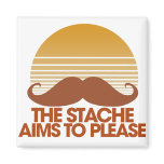 The Stache Aims to Please Refrigerator Magnet