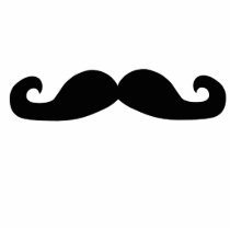 The Stache Cut-out Keychain