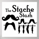 The Stache Stash posters