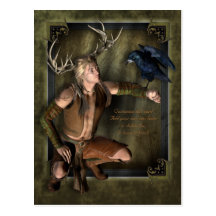 The Stag Customisable Postcard