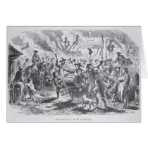 The Stamp Act Riots at Boston Greeting Card