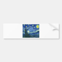 The Starry Night - Vincent van Gogh (1889) Bumper Sticker