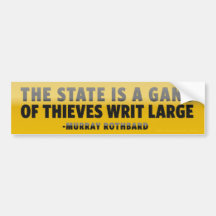The State is a Gang Bumper Sticker