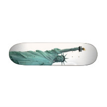 The Statue of Liberty Custom Skateboard