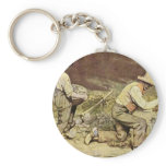 The Stone Breakers By Courbet Gustave keychains