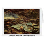 The Storm At Sea By Pieter Bruegel The Elder Brueg Greeting Card