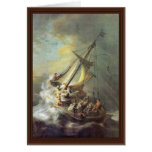 The Storm On The Sea Of Galilee. By Rembrandt Van Card