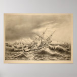 The Storm-Tossed Ship Print