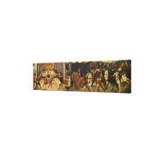 The Story of Alatiel, on Horseback and at a Banque Canvas Print