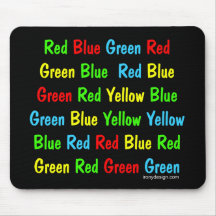 The Stroop Test Mouse Pad