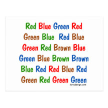 The Stroop Test Postcards