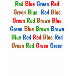 The Stroop Test t-shirts
