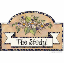 "The Study" - Decorative Sign Photo Sculptures