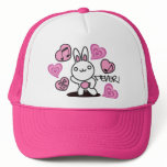 The stuffed toy of the rabbit hats