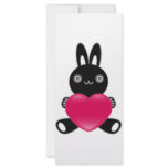 The stuffed toy of the rabbit full color rack card