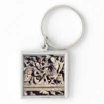 The submission of a barbarian to a Roman Key Chains