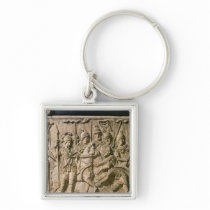 The submission of a barbarian to a Roman troop Key Chains