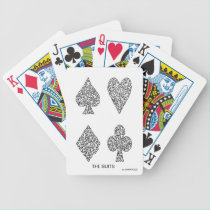 THE SUITS, IN BLACK playing cards