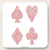 THE SUITS IN RED - MINIFACES cork coasters