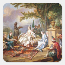 The Sultana Served by her Eunuchs Stickers