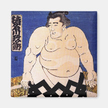 The Sumo Wrestler by Kuniyoshi Utagawa Magnet