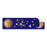 The Sun, the Stars, the Moon bumper stickers