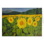 The Sunflower Field Card