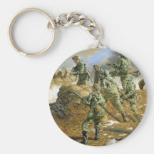 The Sunshine Division in Korea by Rick Reeves Keychains