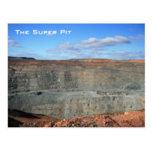 The Super Pit, Kalgoorlie, Australia - Postcard