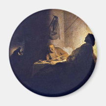 The Supper At Emmaus. By Rembrandt Van Rijn Magnet