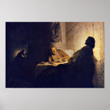 The Supper At Emmaus. By Rembrandt Van Rijn Posters