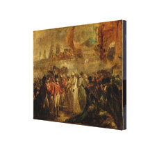 The Surrender of the Two Sons of Tipu Sahib (1749- Stretched Canvas Print