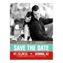 The Sutton Wedding Announcement Post Card