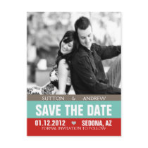 The Sutton Wedding Announcement Post Card