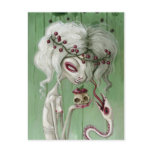 The sweet taste of death postcard