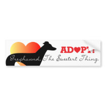 The sweetest thing ADOPT Bumper Sticker