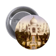 The Taj Mahal in Agra India Pinback Buttons