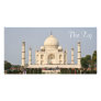 The Taj Mahal on postcard Picture Card