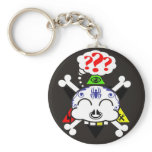 the tattood skully keychains