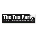 The Tea Party bumper stickers