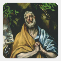 The Tears of St Peter, late 1580s Square Sticker