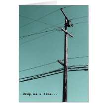 the Telephone Pole Greeting Card