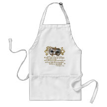 The Tempest Quote (Gold Version) Aprons