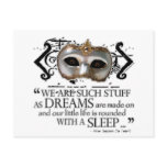 The Tempest Quote postcards