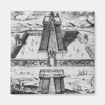 The Templo Mayor at Tenochtitlan Refrigerator Magnet