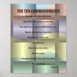 The Ten Commandments - Colour Mix Ribbon Poster