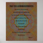 The Ten Commandments - Dark Golden Surprise Poster